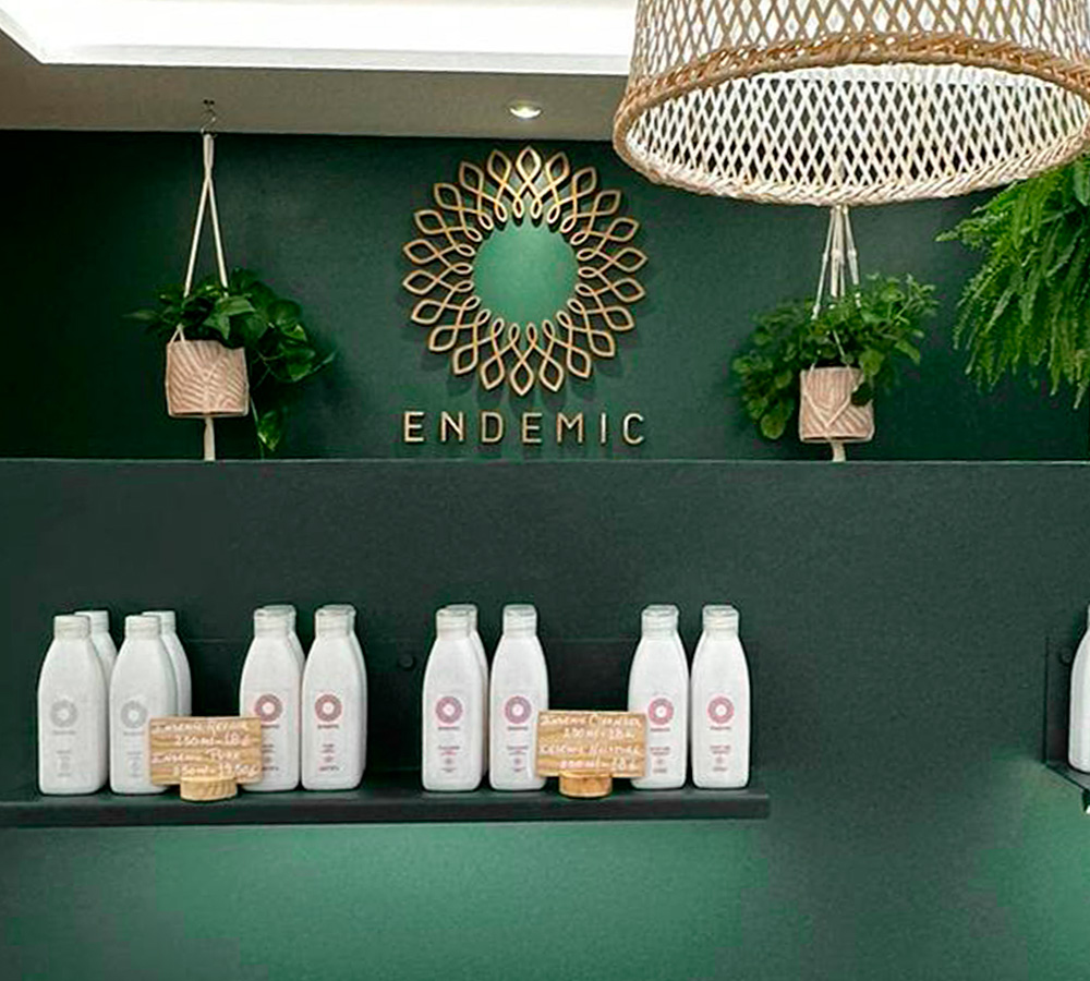 Fotografía de la marca Endemic que se especializan en cosméticos naturales en Ibiza